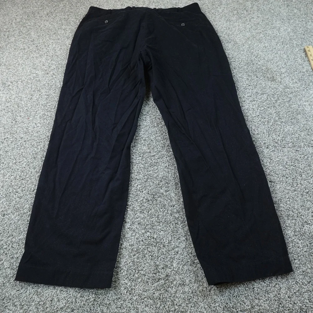Brooks Brothers Pants Mens 40X32 Black Hudson Chino Trouser Flat Front Straight